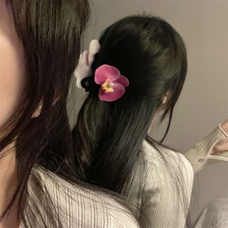 Hair Floral Fabric Clamp