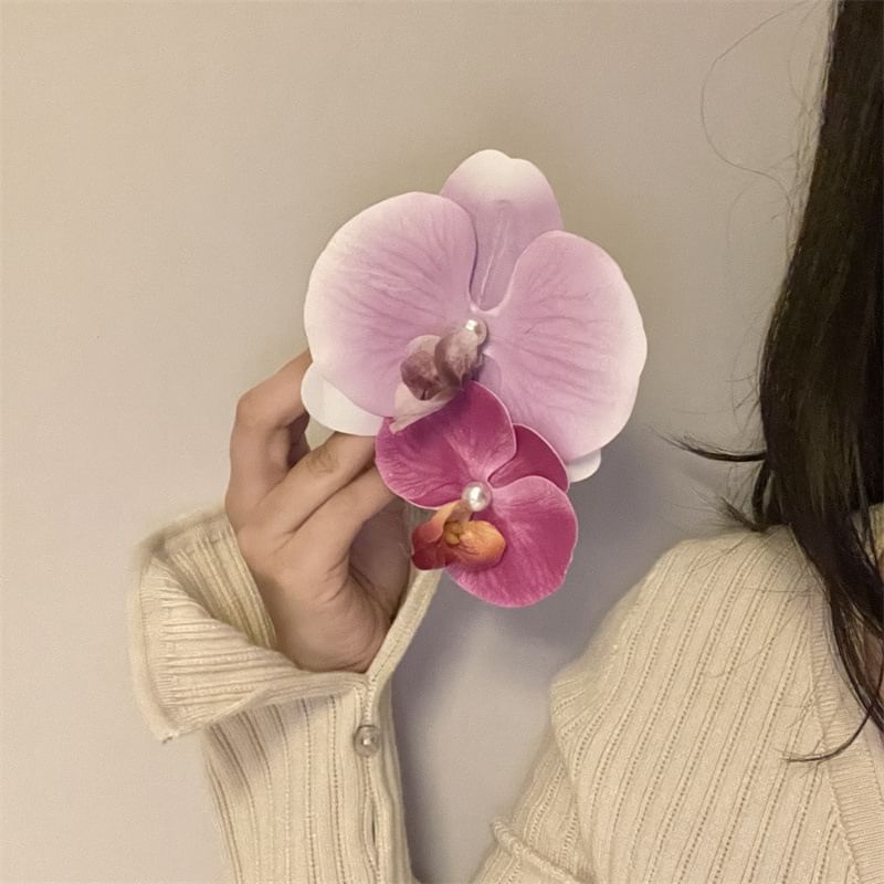 Hair Floral Fabric Clamp