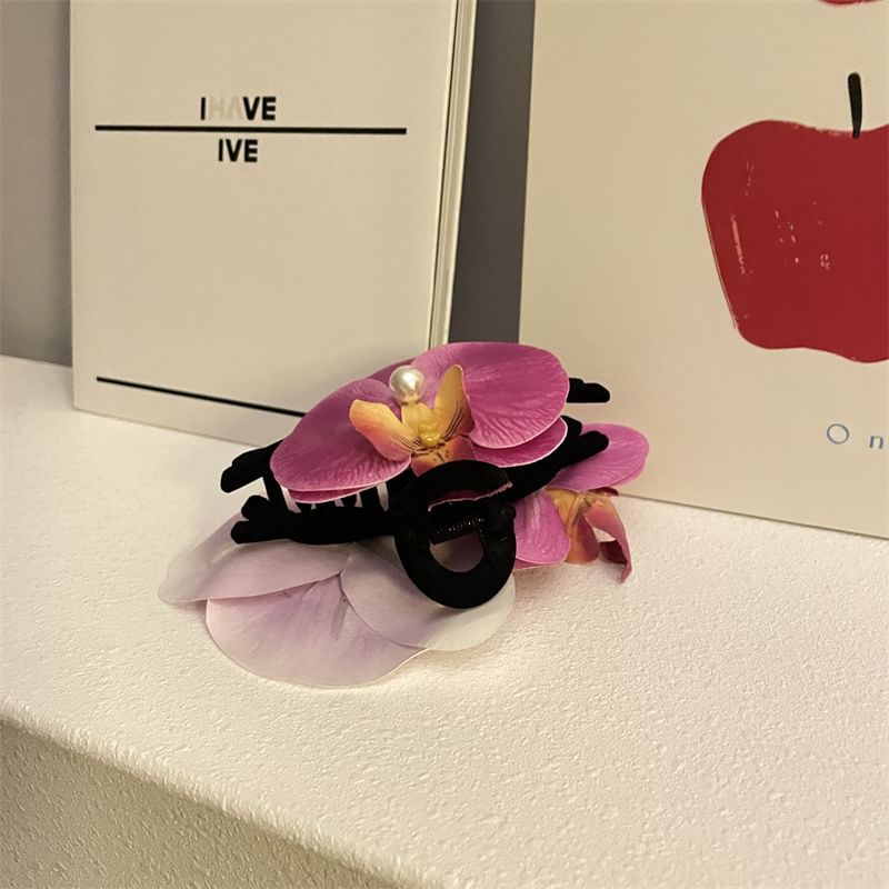 Hair Floral Fabric Clamp