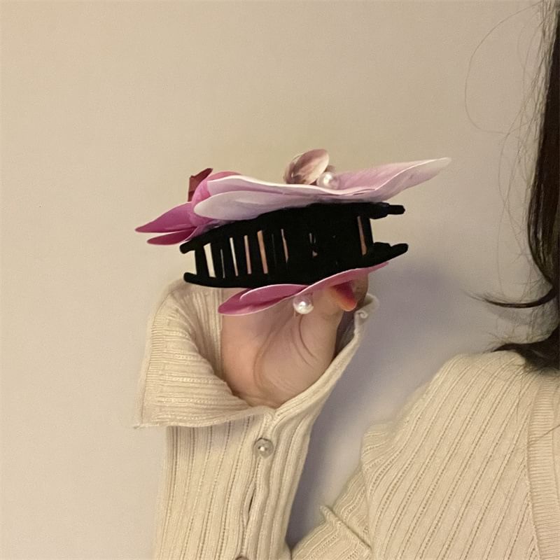 Hair Floral Fabric Clamp