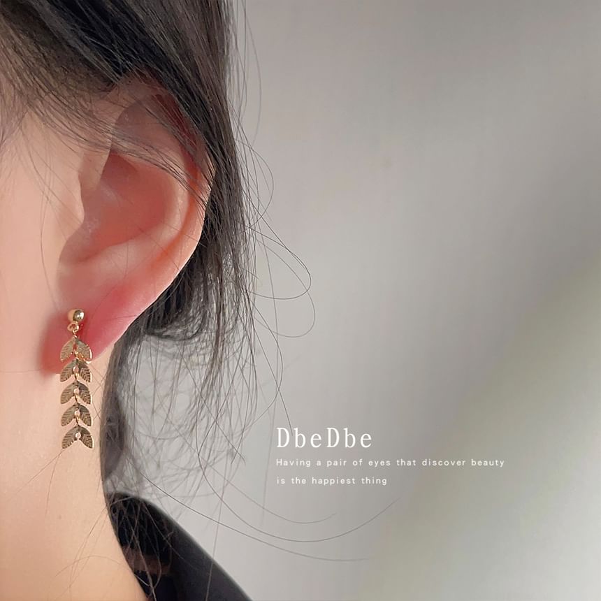 Leaf Alloy Dangle Earring