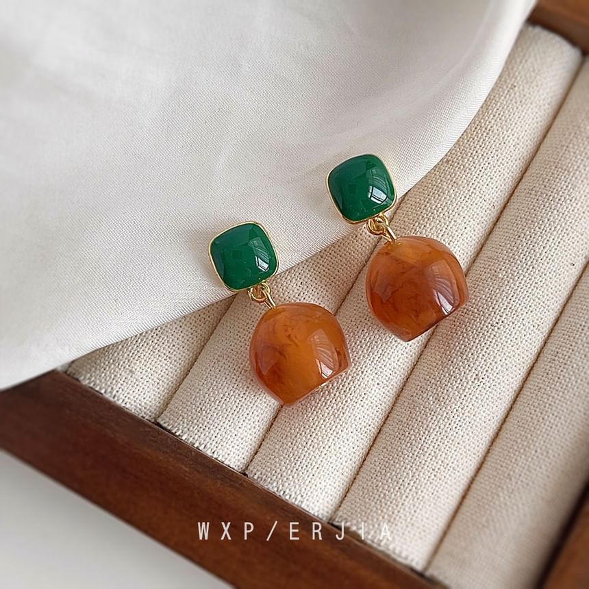 Drop Earring Resin Alloy