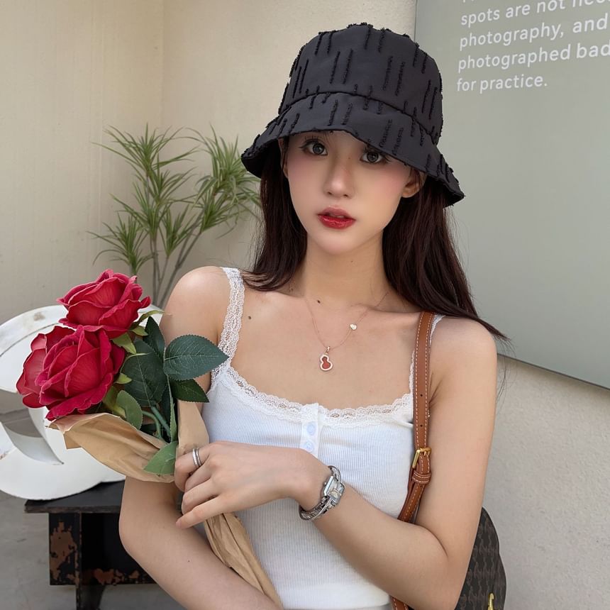 Bucket Jacquard Hat Plain