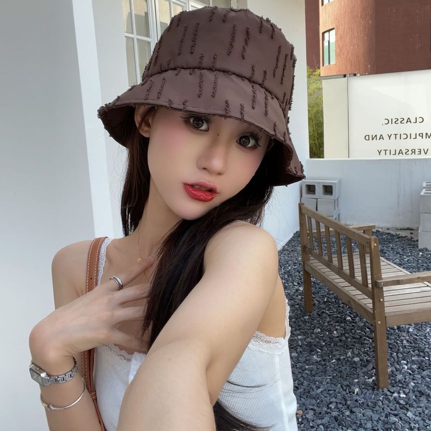 Bucket Jacquard Hat Plain