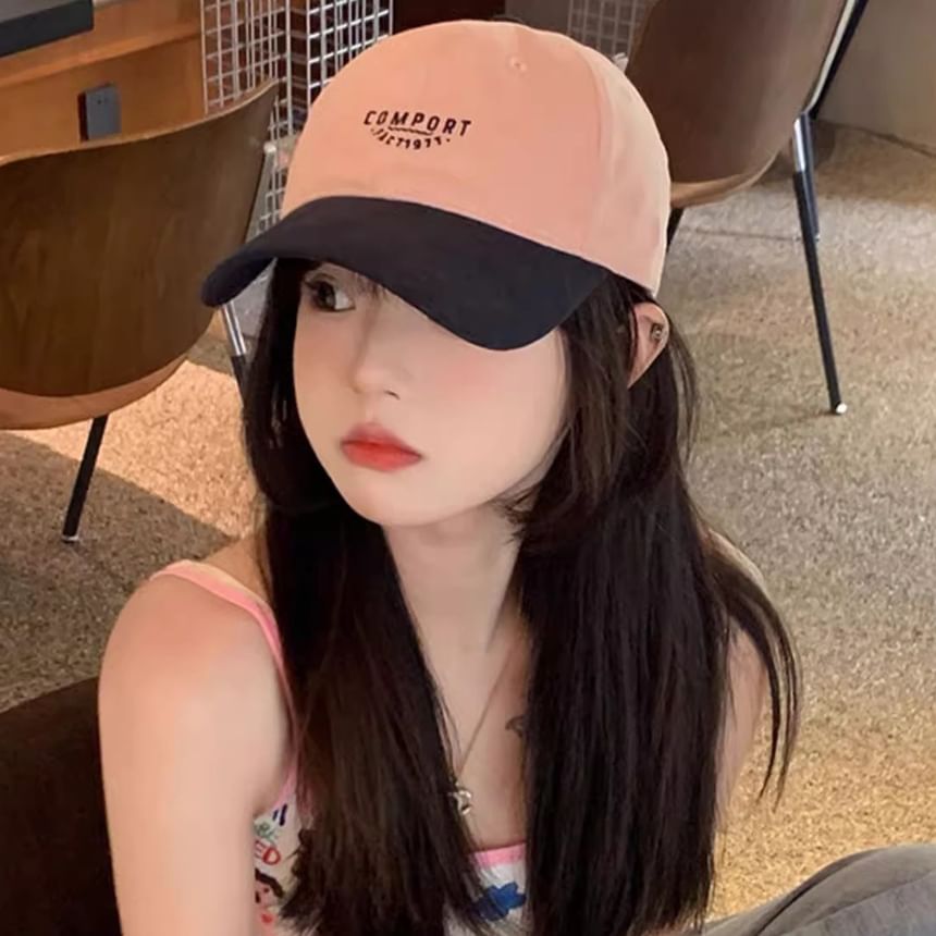 Baseball Two Cap Lettering Embroidered Tone