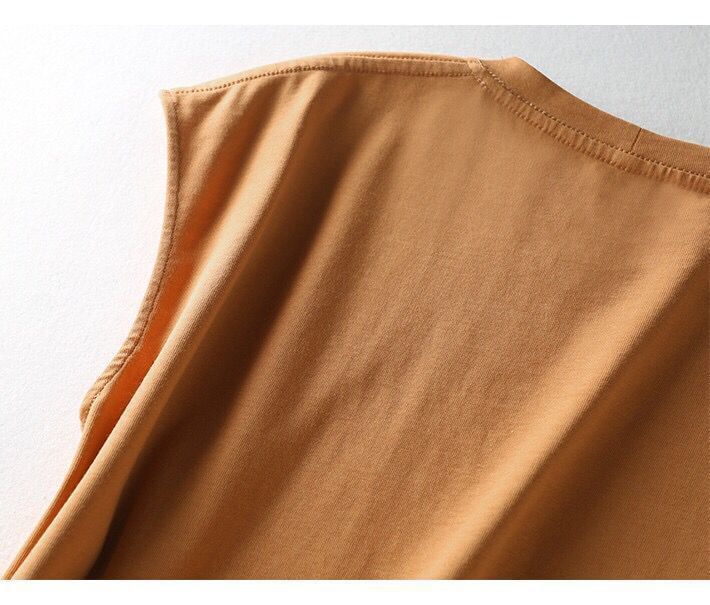 Cap-Sleeve Crew Neck Midi Plain Dress Shift