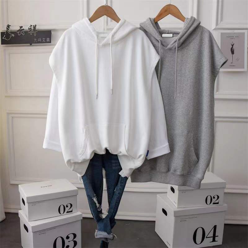 Plain Sleeveless Hoodie