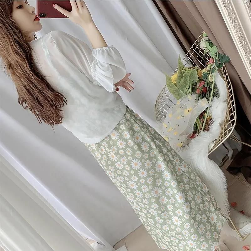 Midi Shift V-Neck Floral Spaghetti Dress Strap Print