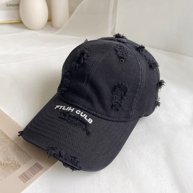 Baseball Distressed Lettering Cap