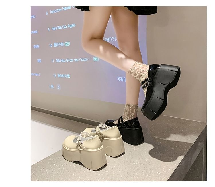 Jane Platform Mary Plain Shoes