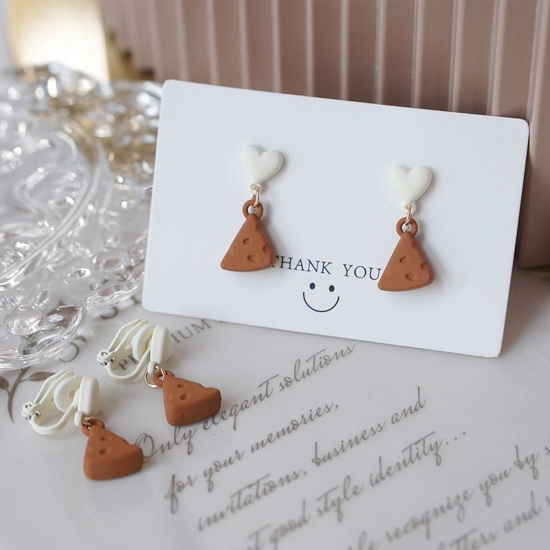 Drop / Earring Cheese Alloy Donut