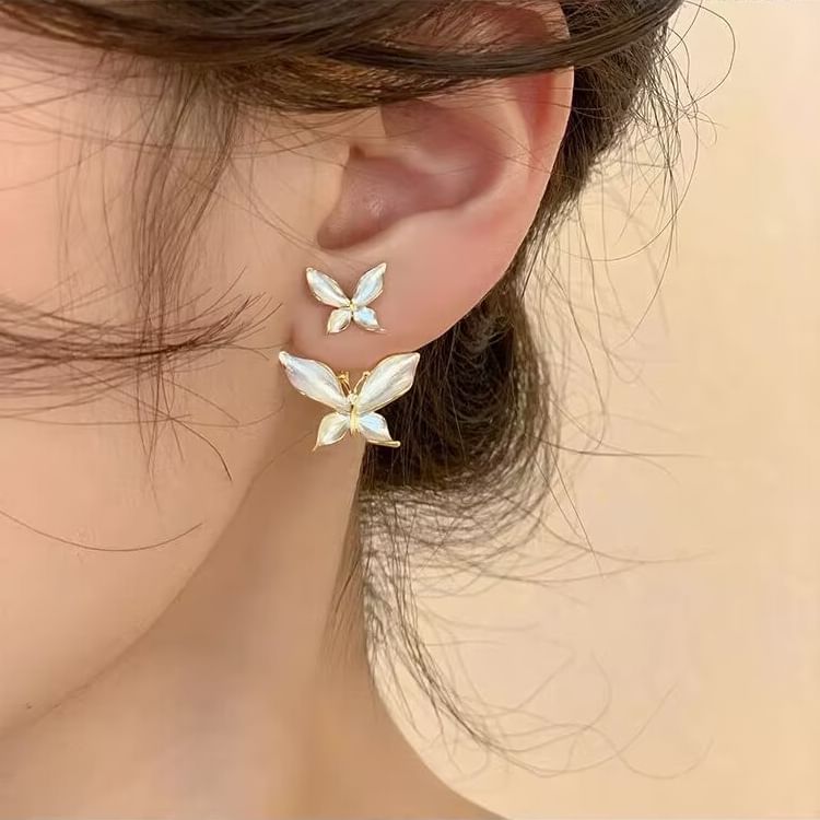 Jacket Butterfly Ear Alloy
