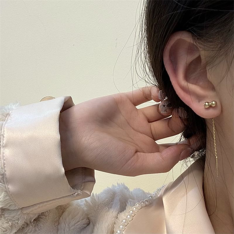 Threader Bead Earring Alloy