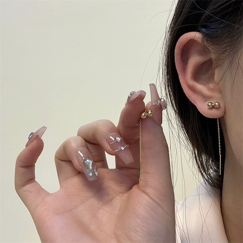 Threader Bead Earring Alloy