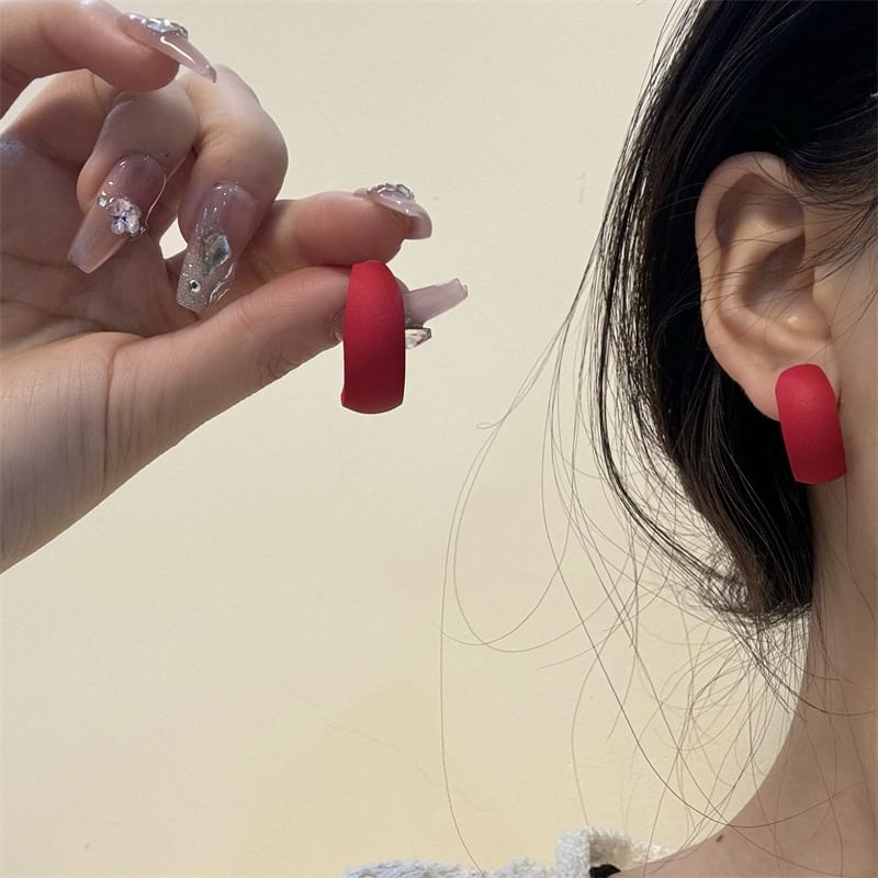 Earring Open (Various Designs) Alloy Hoop