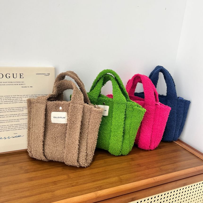 Crossbody Handle Bag Fluffy Top