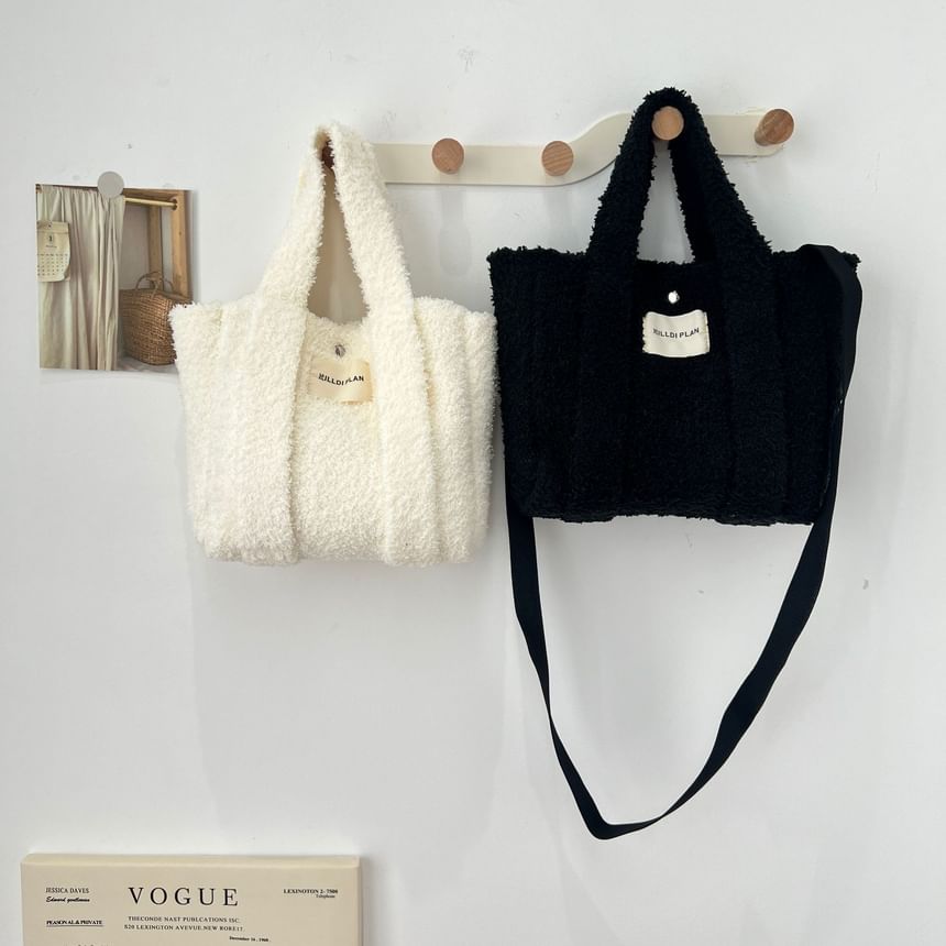 Crossbody Handle Bag Fluffy Top