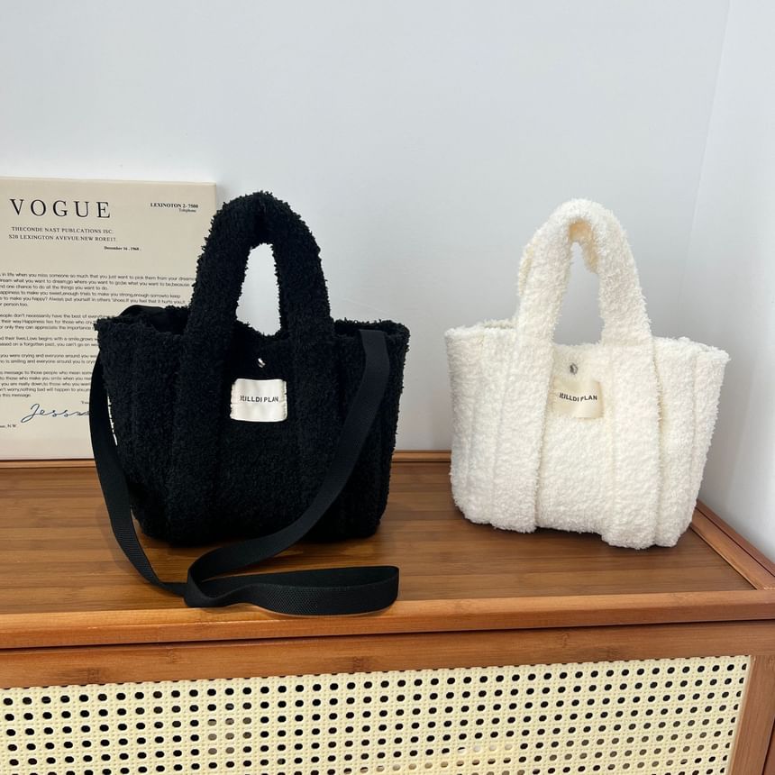 Crossbody Handle Bag Fluffy Top