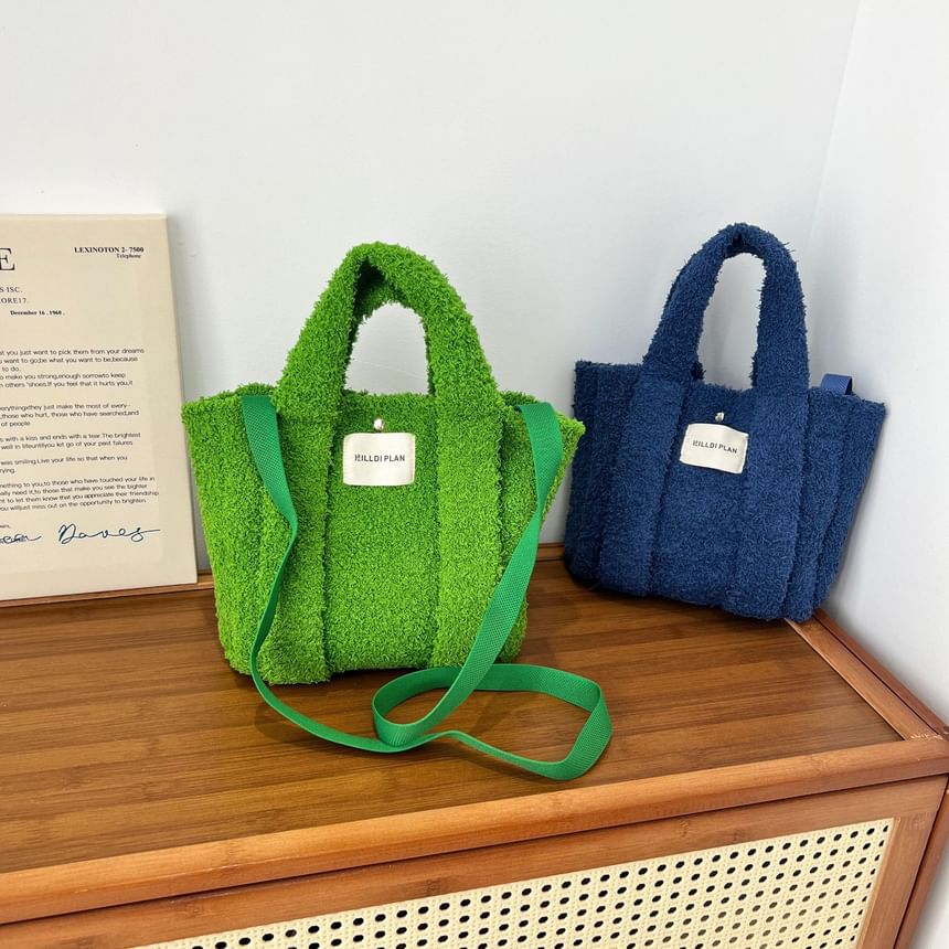 Crossbody Handle Bag Fluffy Top