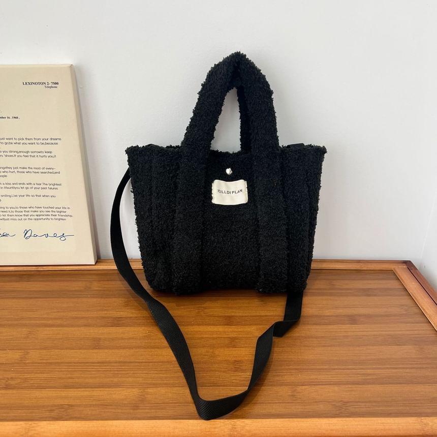 Crossbody Handle Bag Fluffy Top