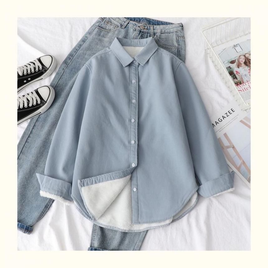 Collared Shacket Plain