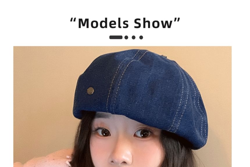 Beret Denim Hat