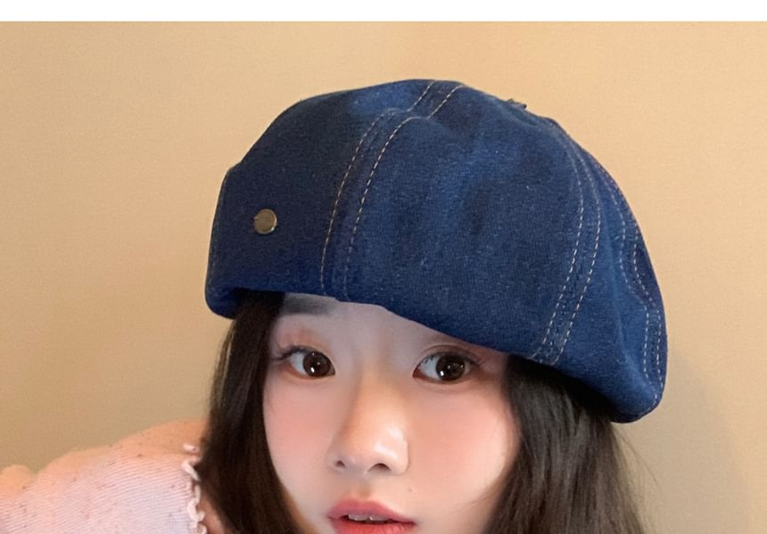Beret Denim Hat
