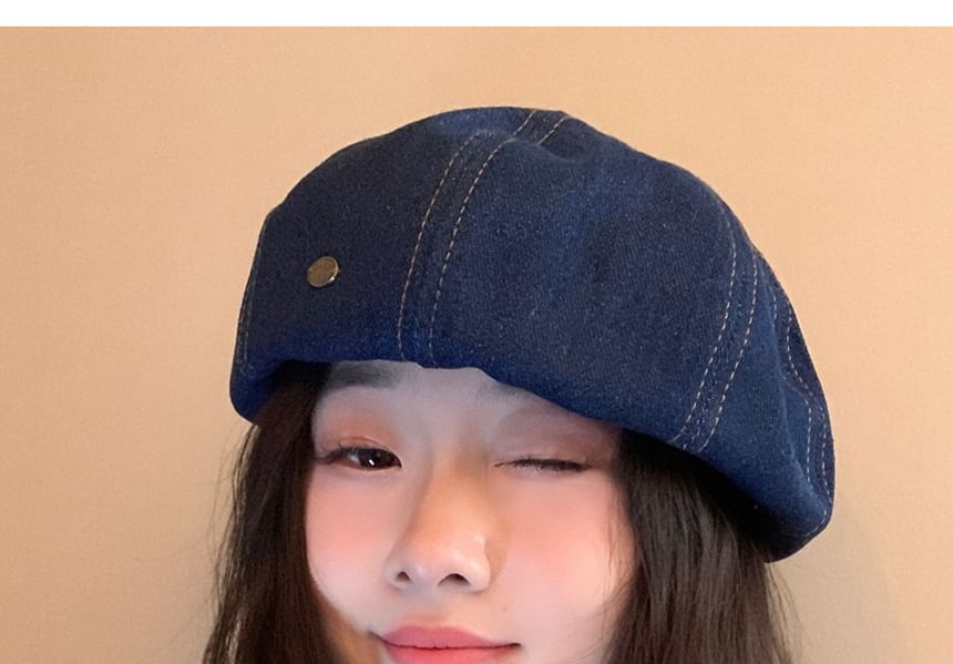 Beret Denim Hat