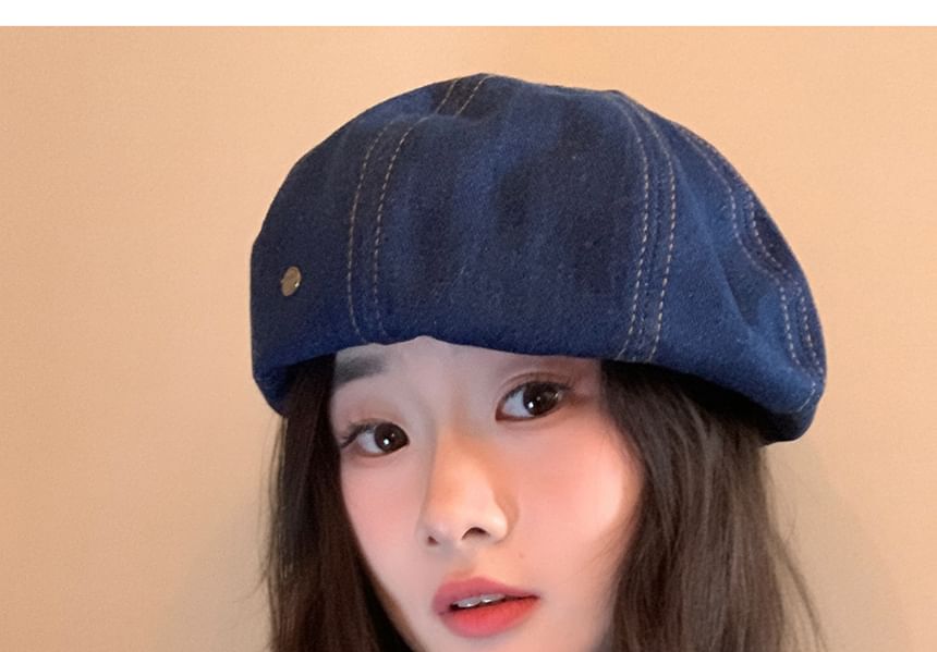 Beret Denim Hat
