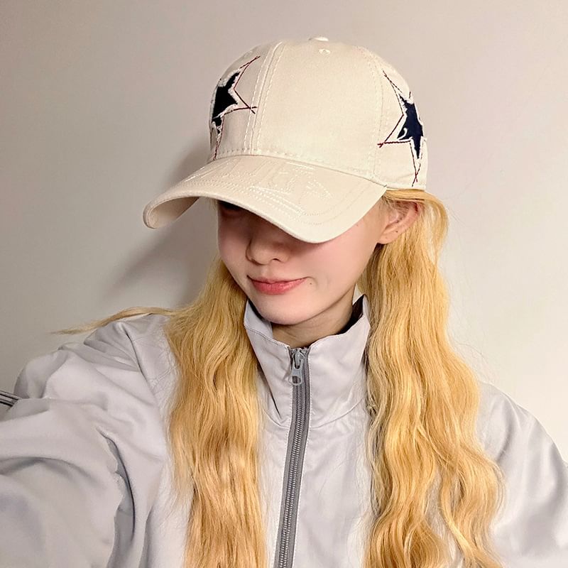 Embroidered Baseball Star Cap