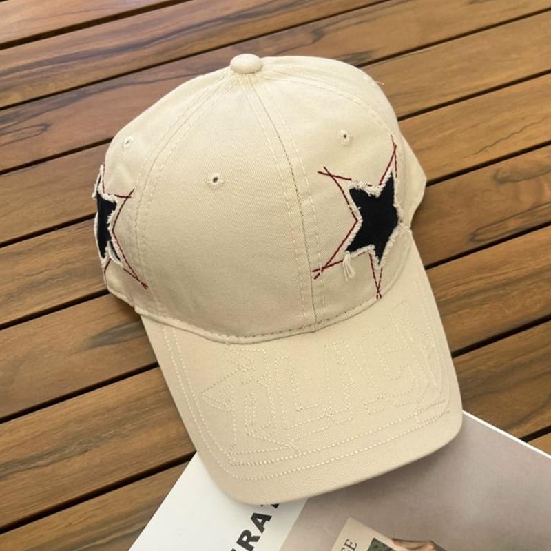 Embroidered Baseball Star Cap