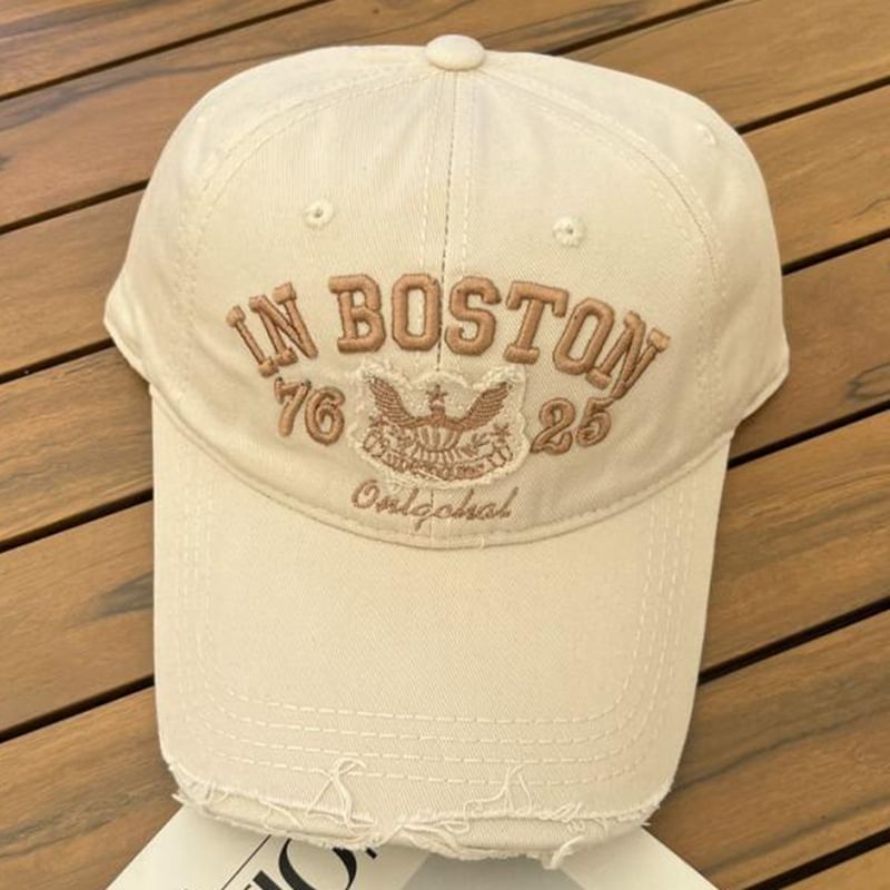 Baseball Distressed Cap Lettering Embroidered