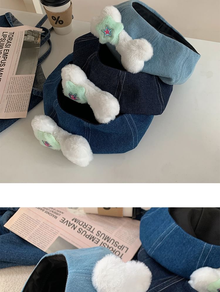 Beret Bone Washed Accent Denim