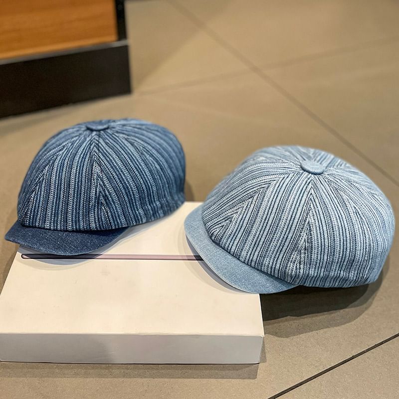Newsboy Denim Cap