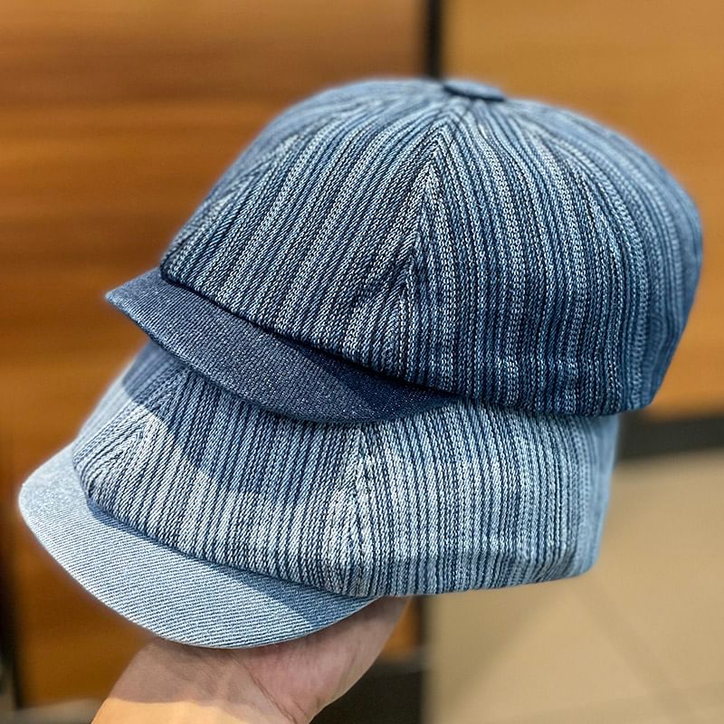 Newsboy Denim Cap