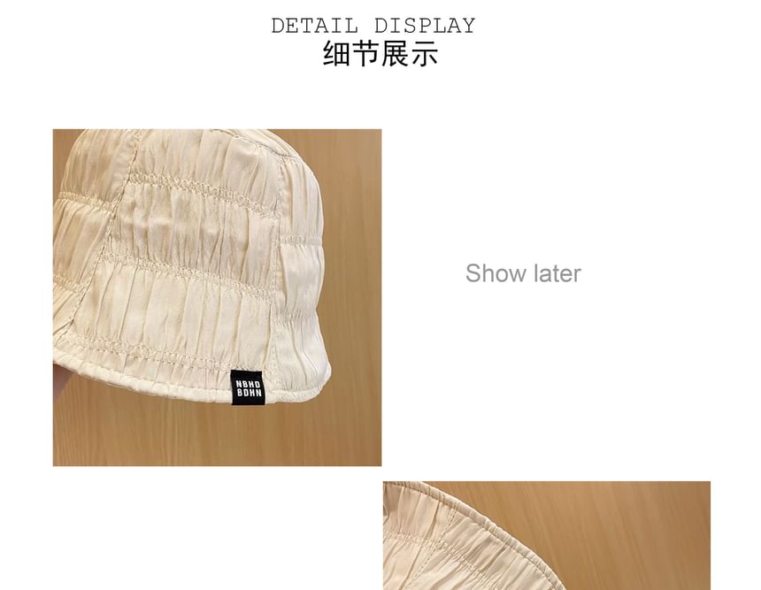 Plain Hat Cloche Ruched