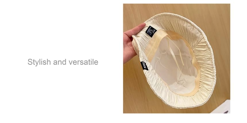 Plain Hat Cloche Ruched