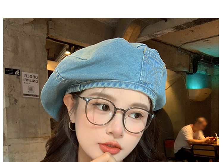 Denim Washed Beret