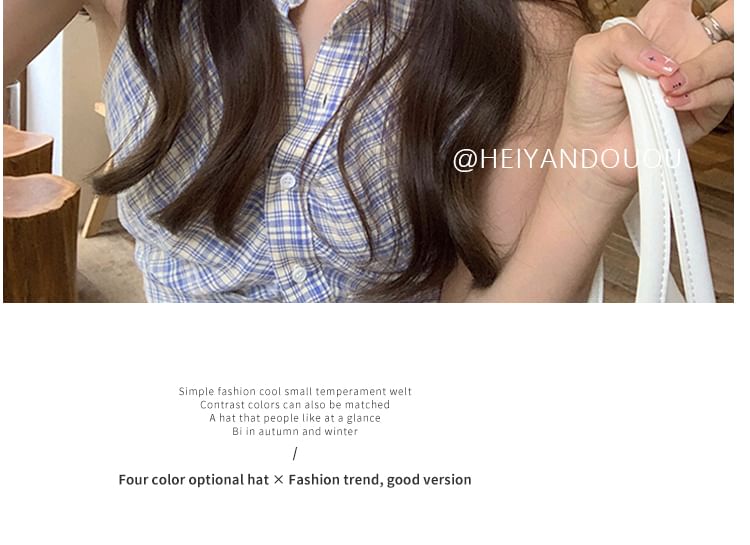 Denim Newsboy Washed Cap