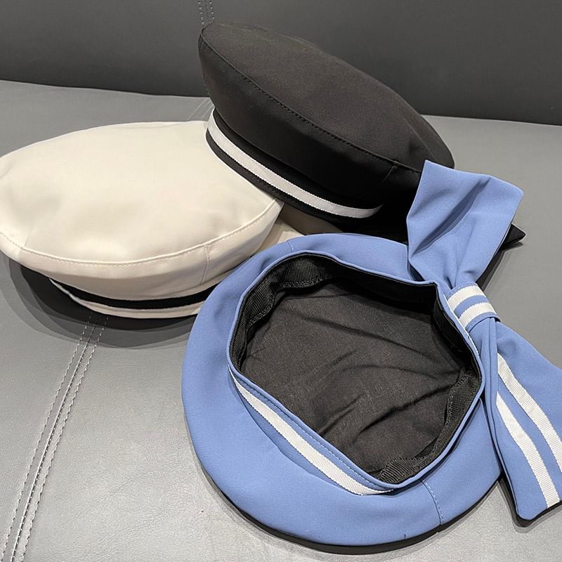 Bow Accent Sailor Hat