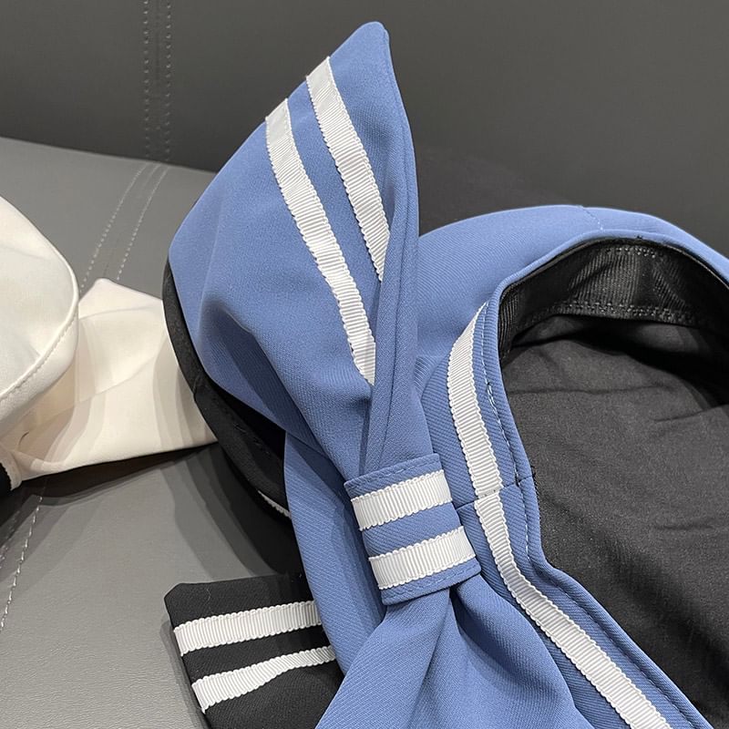 Bow Accent Sailor Hat
