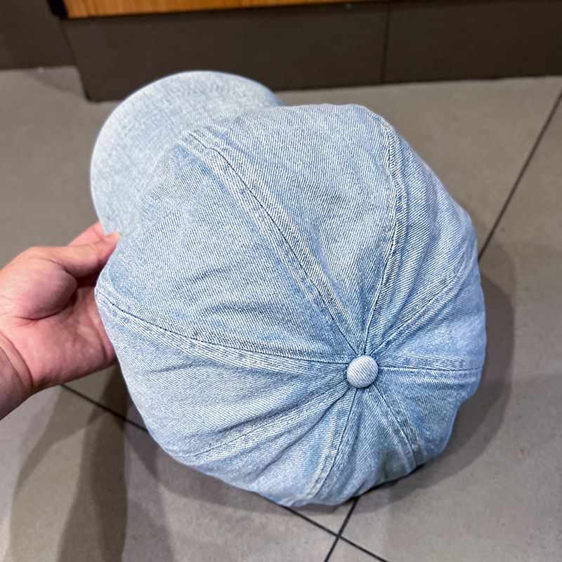 Denim Cap Washed Newsboy