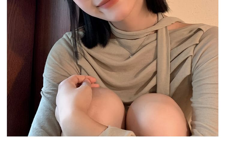 Beret Accent Floral Denim