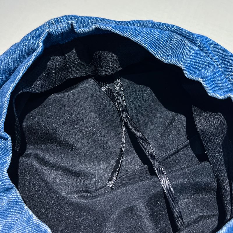 Accent Metal Beret Denim