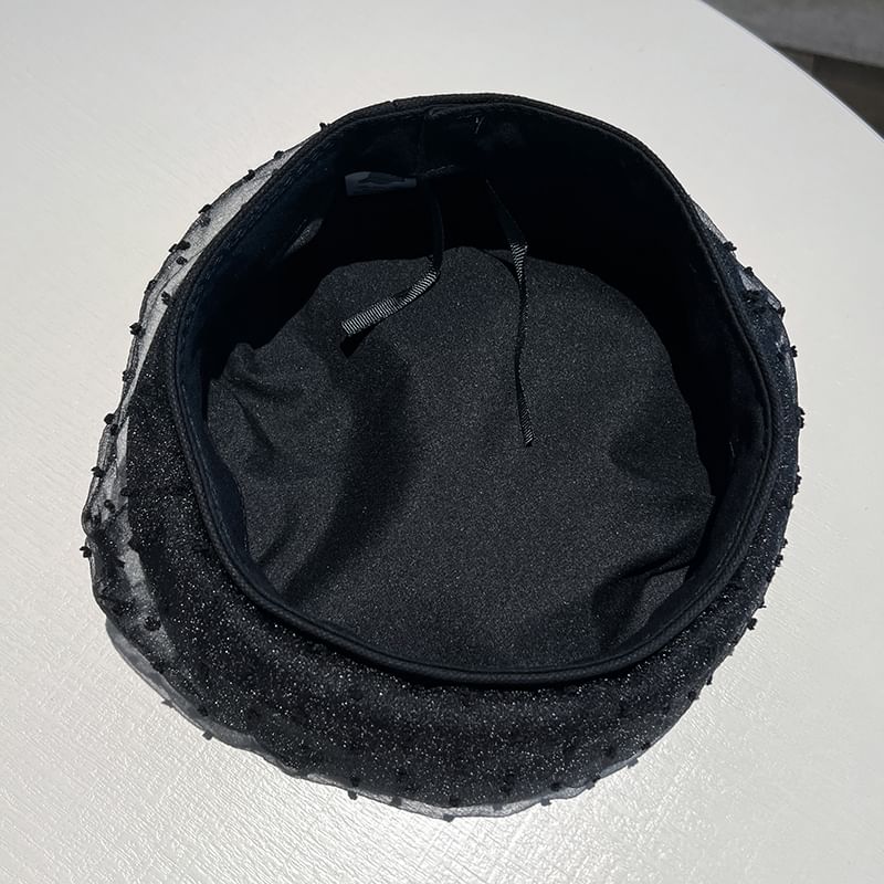 Mesh Beret Jacquard