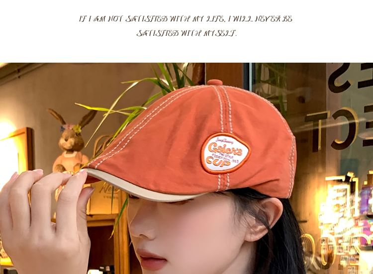 Applique Cap Flat Lettering