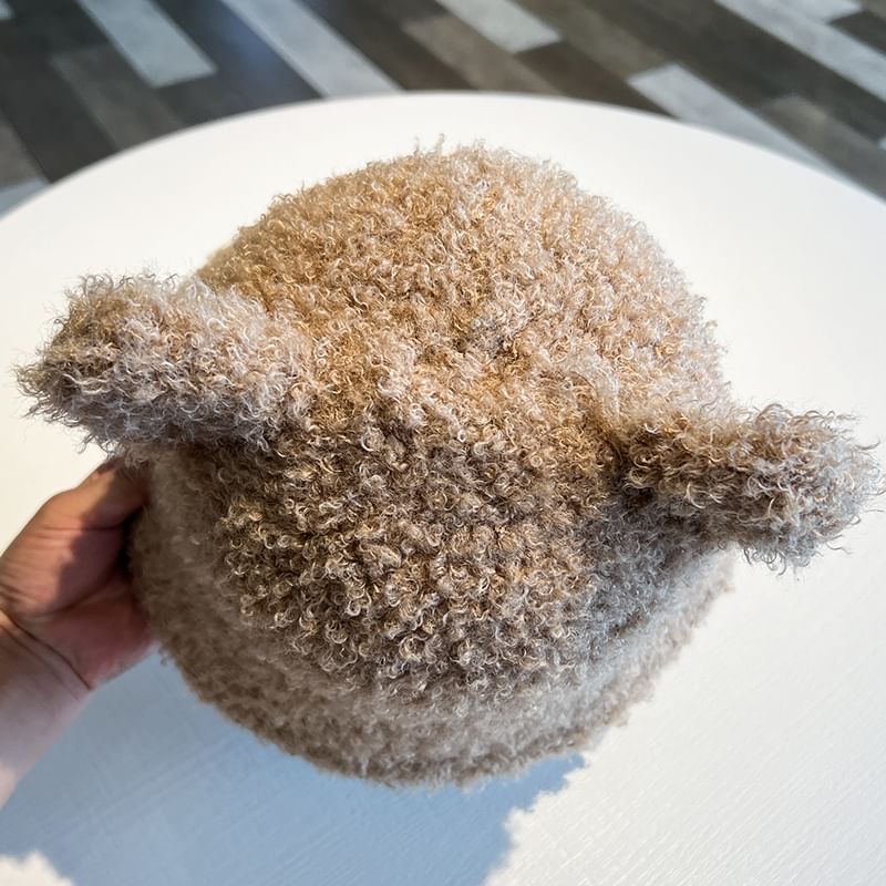 Fleece Ear Bear Hat Cloche
