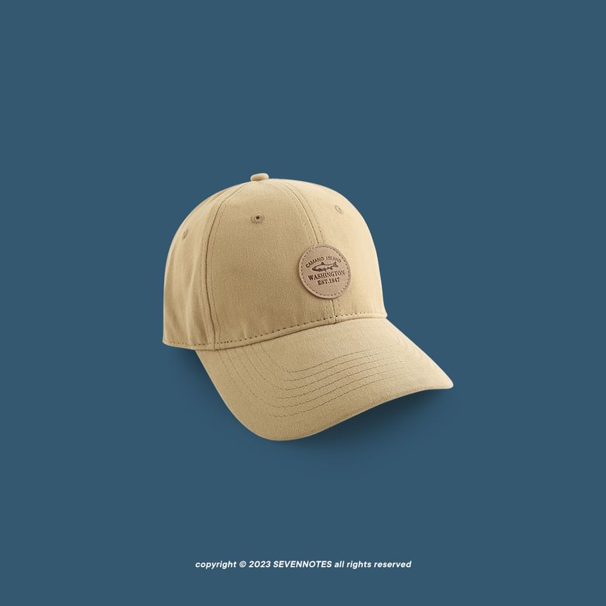 Lettering Baseball Applique Cap