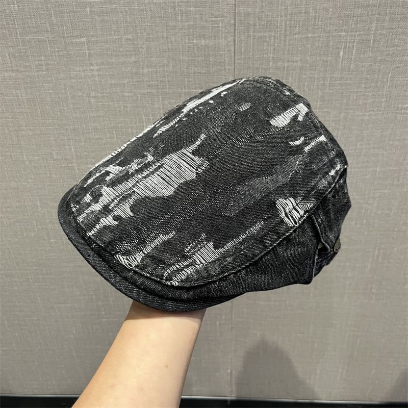 Cap Washed Distressed Flat