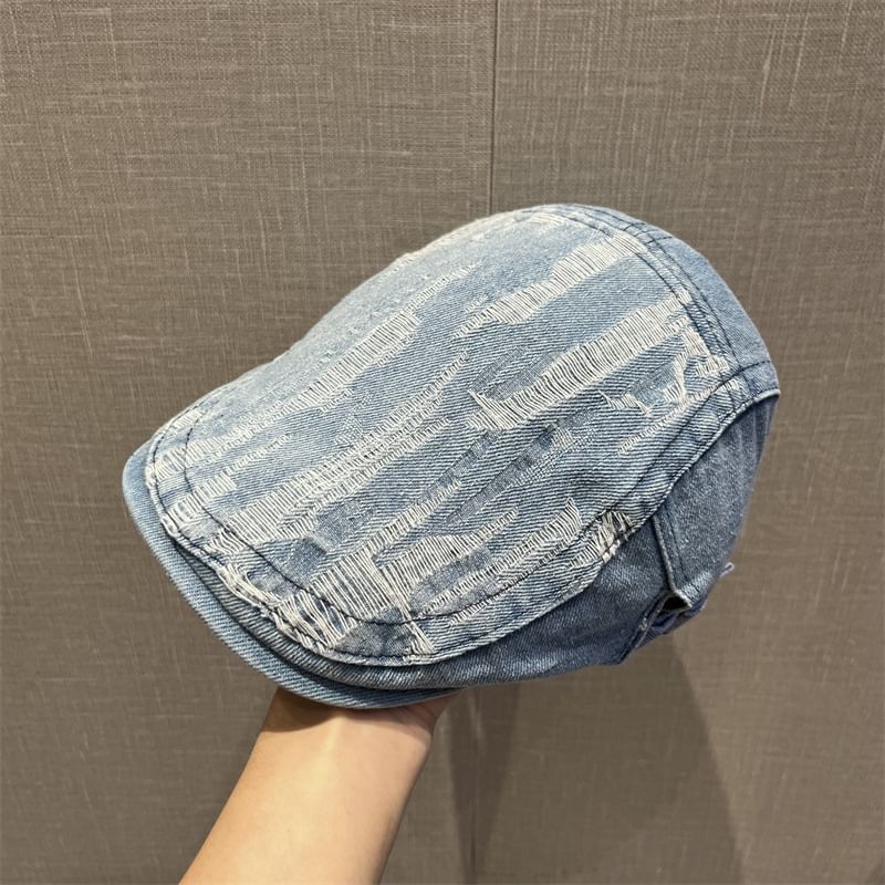 Cap Washed Distressed Flat